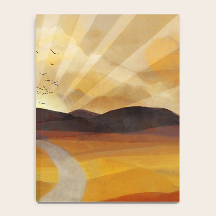 Desert in the Golden Sun Glow II Notebook Gallery Image 4