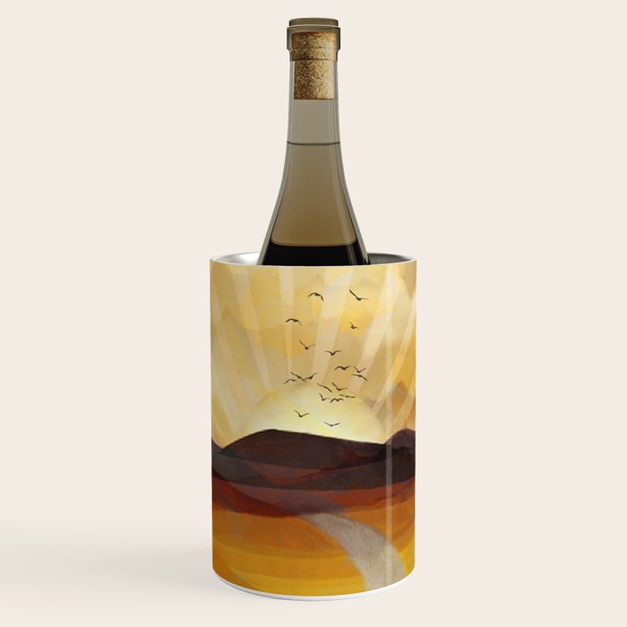 Desert in the Golden Sun Glow II Wine Chiller Gallery Image 1