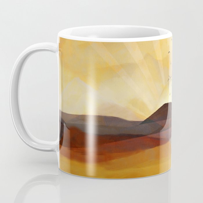 Desert in the Golden Sun Glow II Coffee Mug Gallery Image 3