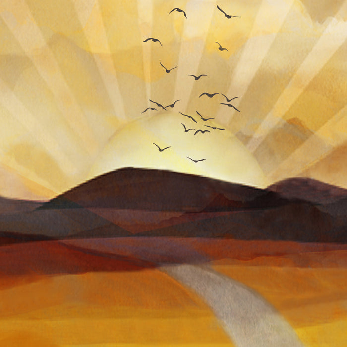 Desert in the Golden Sun Glow II Coffee Mug Gallery Image 2