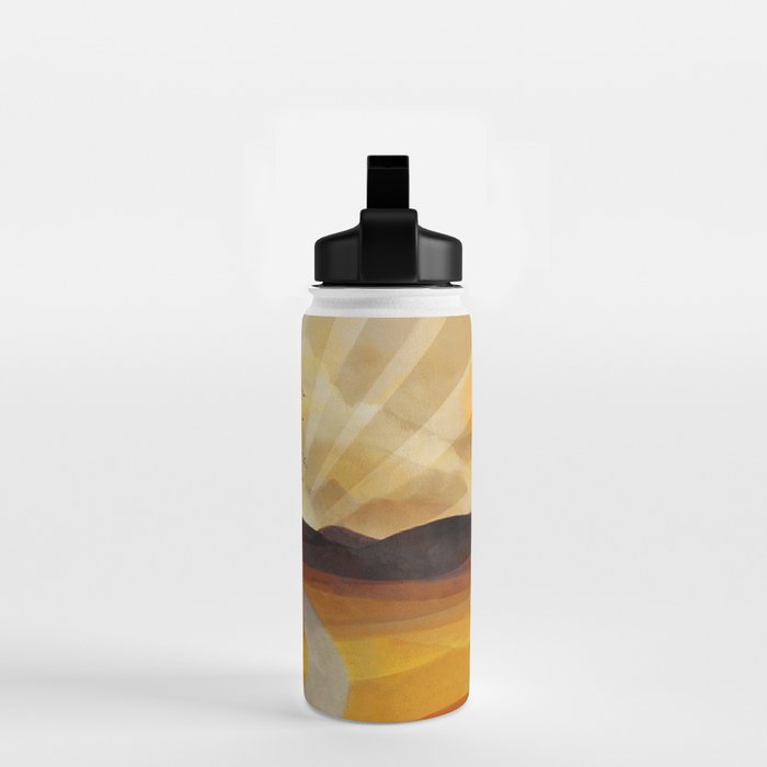 Desert in the Golden Sun Glow II Water Bottle Gallery Image 2