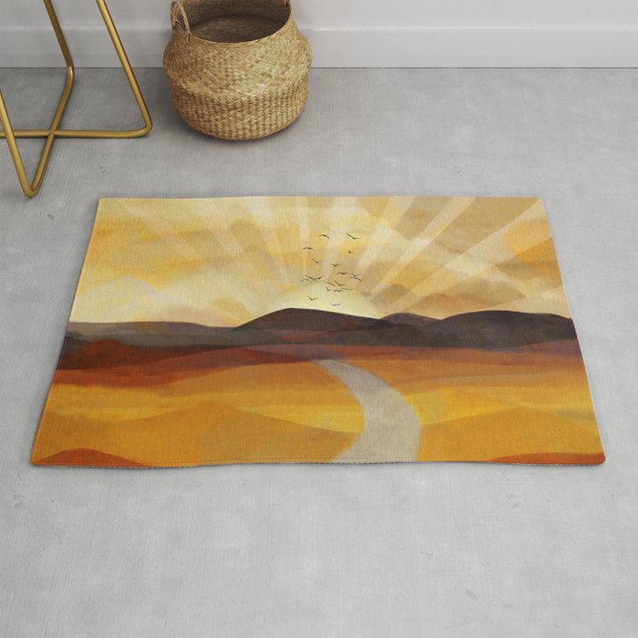 Desert in the Golden Sun Glow II Rug Gallery Image 1