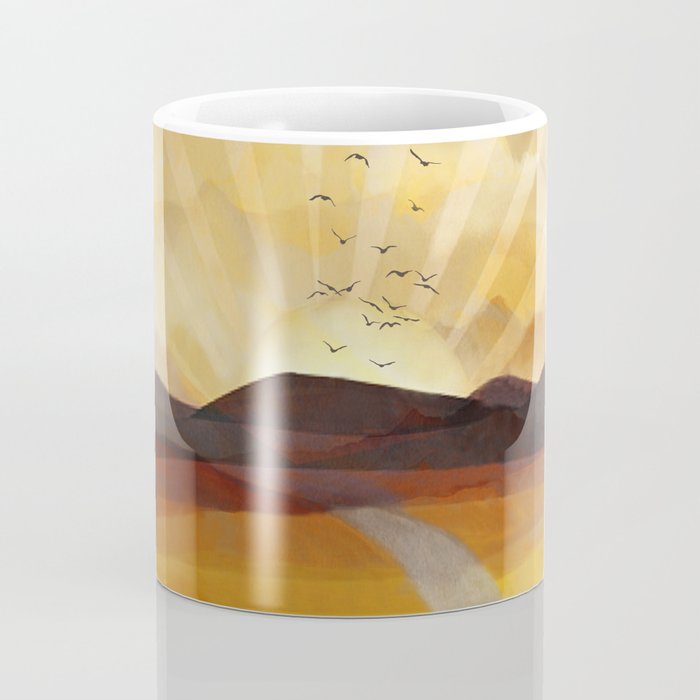 Desert in the Golden Sun Glow II Coffee Mug Gallery Image 4