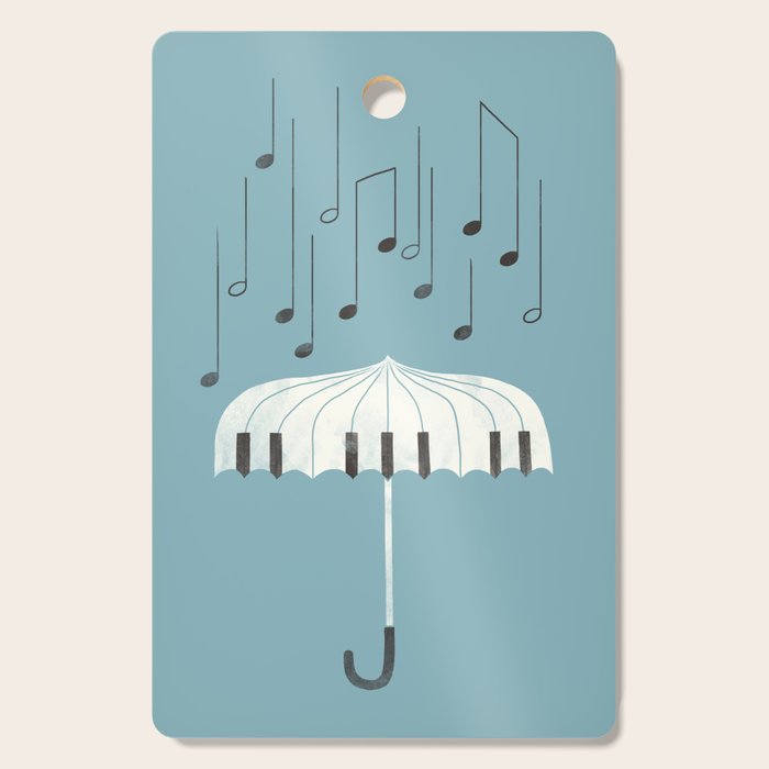 Singing in the rain Cutting Board Gallery Image 1