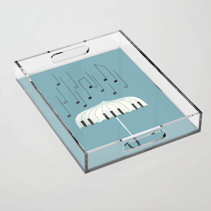 Singing in the rain Acrylic Tray Gallery Image 1