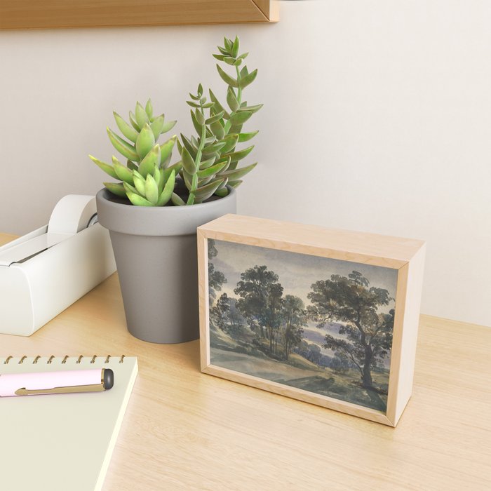 A Parkland View at Dusk Mini Art Print Gallery Image 2