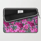 Pink Floral Garden Laptop Sleeve Gallery Image 2