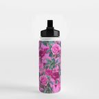  Pink Floral Garden Water Bottle Gallery Image 2