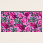  Pink Floral Garden Desk Mat Gallery Image 3