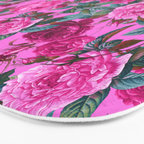  Pink Floral Garden Bath Mat Gallery Image 3