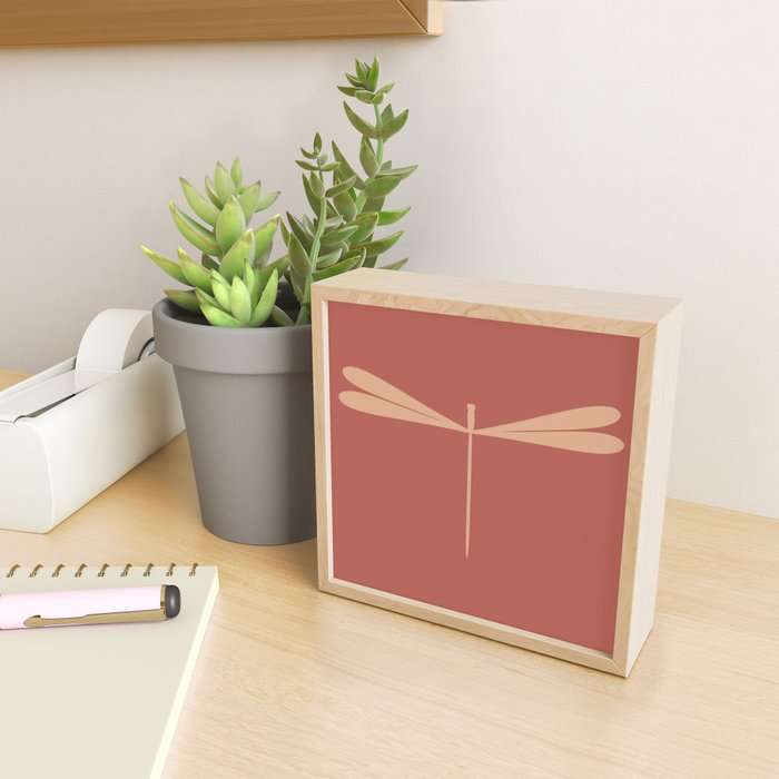 Dragonfly Pattern XVI Rose Pink Mini Art Print Gallery Image 2