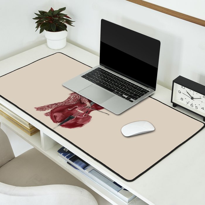 Double Bass Player Desk Mat Gallery Image 2