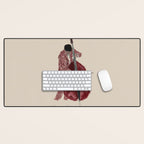 Double Bass Player Desk Mat Gallery Image 1
