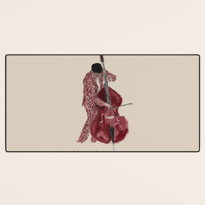 Double Bass Player Desk Mat Gallery Image 3