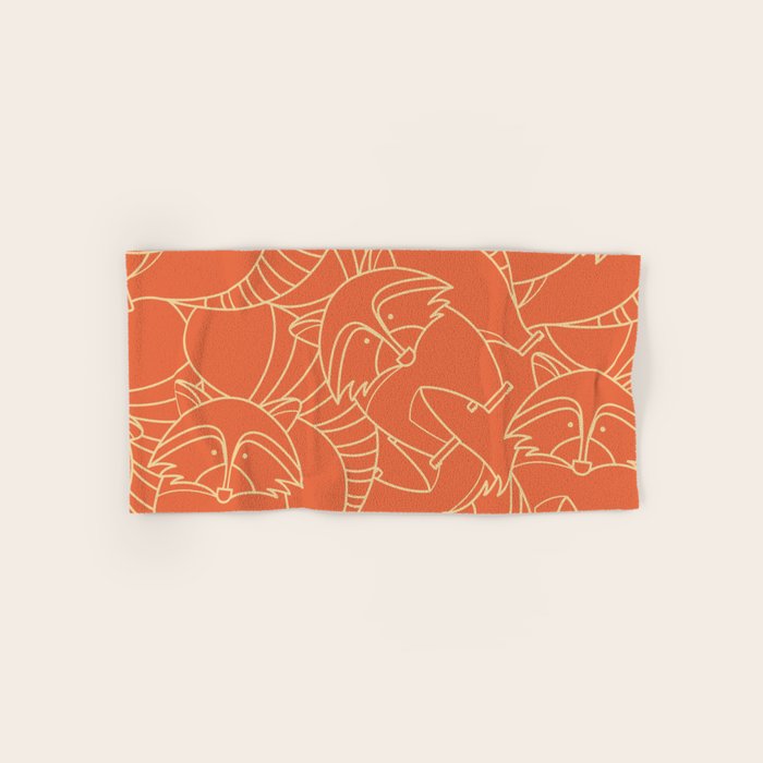 Minimalist Raccoon Bath Towel Gallery Image 1