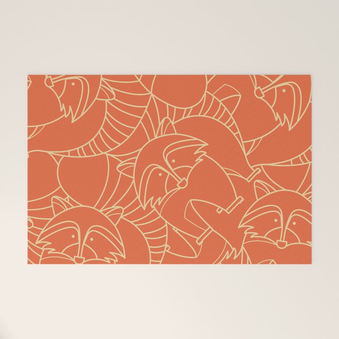 Minimalist Raccoon Welcome Mat Gallery Image 1