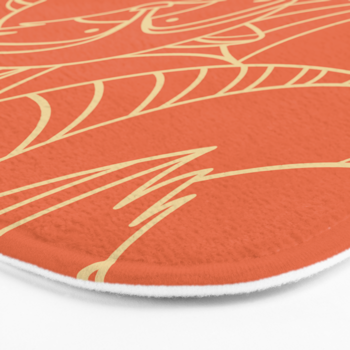 Minimalist Raccoon Bath Mat Gallery Image 3