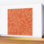Minimalist Raccoon Wall Mural Gallery Image 2