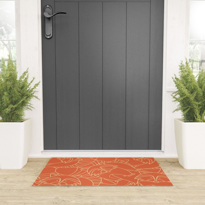 Minimalist Raccoon Welcome Mat Gallery Image 3