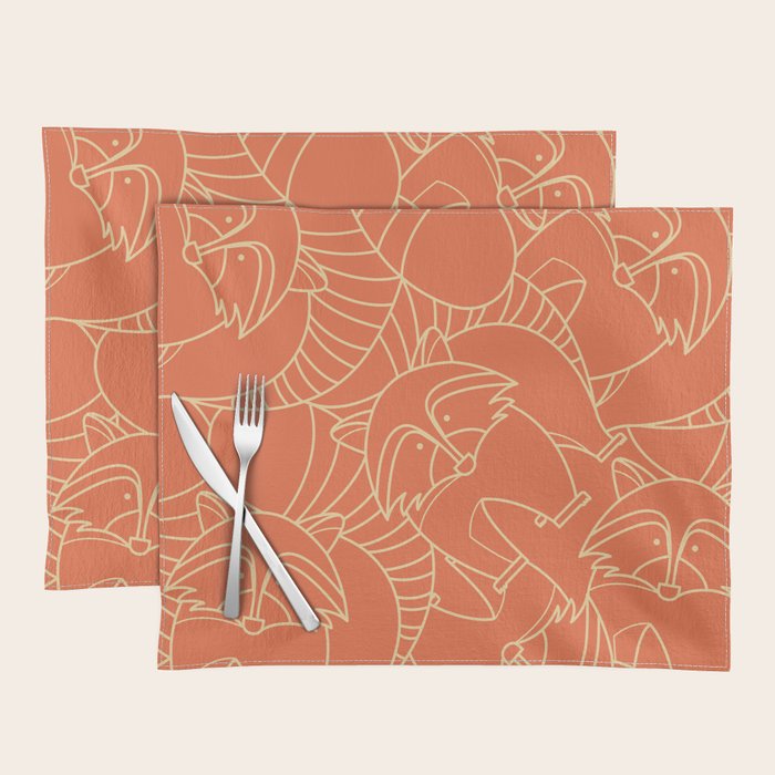 Minimalist Raccoon Placemat Gallery Image 1