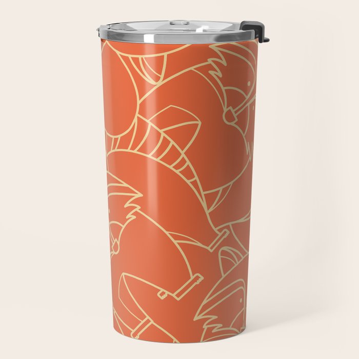 Minimalist Raccoon Travel Mug Gallery Image 2