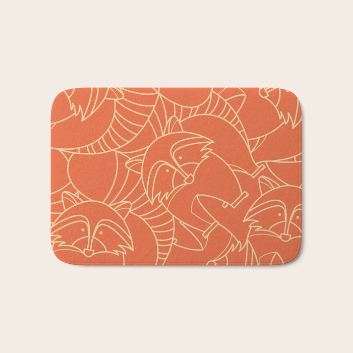 Minimalist Raccoon Bath Mat Gallery Image 1