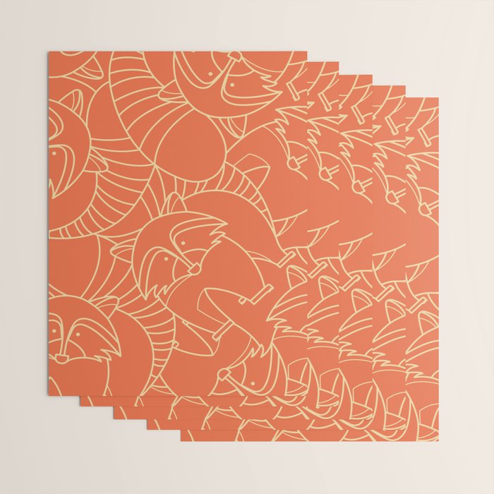 Minimalist Raccoon Wrapping Paper Gallery Image 3