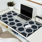 Hexagon Black Desk Mat Gallery Image 2