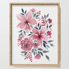 Modern Watercolor Florals No. 2 Serving Tray Gallery Image 1