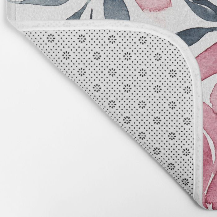 Modern Watercolor Florals No. 2 Bath Mat Gallery Image 2