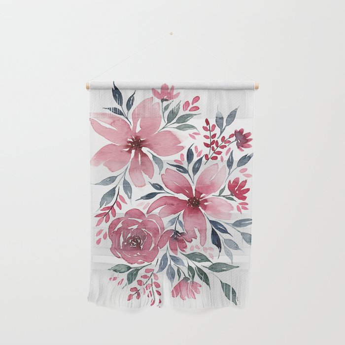 Modern Watercolor Florals No. 2 Wall Hanging Gallery Image 1