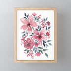 Modern Watercolor Florals No. 2 Mini Art Print Gallery Image 1