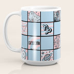 Capricorn Checkered Print Coffee Mug Gallery Image 3