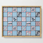 Capricorn Checkered Print Serving Tray Gallery Image 1