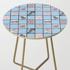 Capricorn Checkered Print Side Table Gallery Image 2