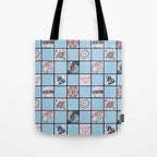 Capricorn Checkered Print Tote Bag Gallery Image 1