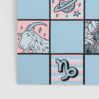 Capricorn Checkered Print Poster Gallery Image 3
