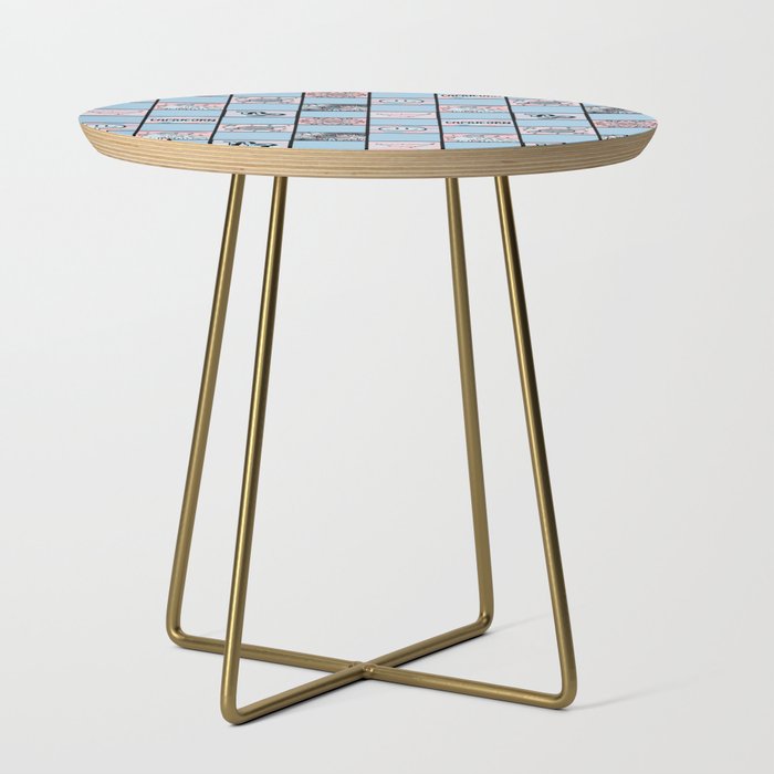 Capricorn Checkered Print Side Table Gallery Image 1