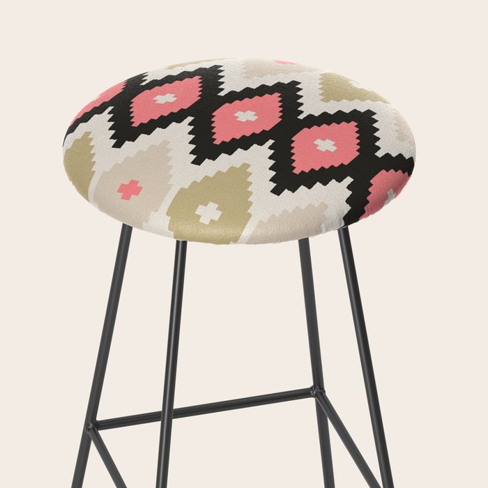 Southwest Geometric Shapes Stool Gallery Image 2