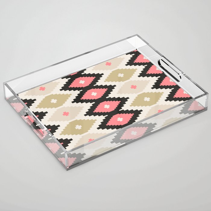 Southwest Geometric Shapes Acrylic Tray Gallery Image 1