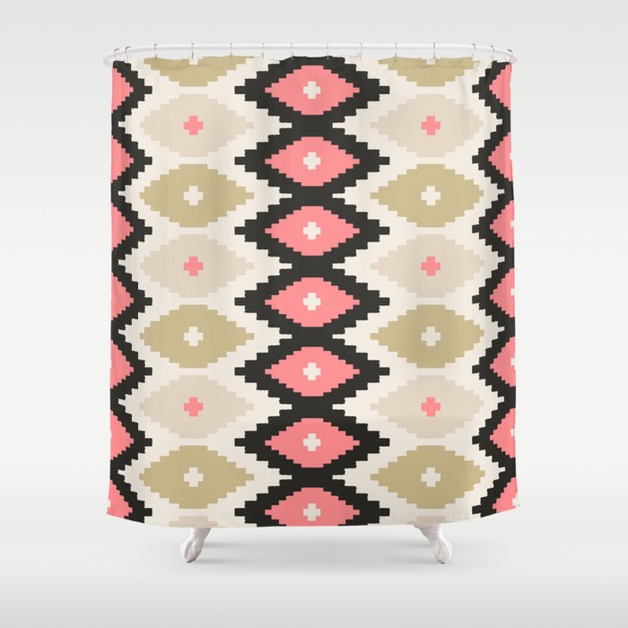 Southwest Geometric Shapes Shower Curtain Gallery Image 1