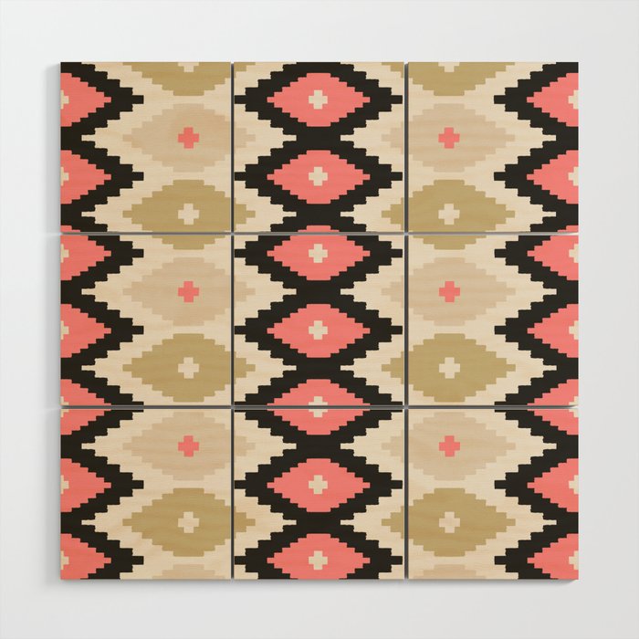 Southwest Geometric Shapes Wood Wall Art Gallery Image 1