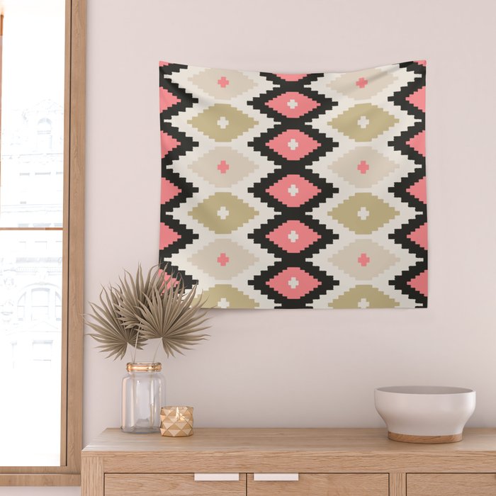 Southwest Geometric Shapes Wall Tapestry Gallery Image 2
