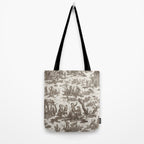 Antique 18th Century Pastoral Dancing French Tapestry Tote Bag Gallery Image 2