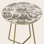 Antique 18th Century Pastoral Dancing French Tapestry Side Table Gallery Image 2