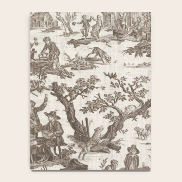 Antique 18th Century Pastoral Dancing French Tapestry Notebook Gallery Image 4