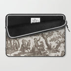 Antique 18th Century Pastoral Dancing French Tapestry Laptop Sleeve Gallery Image 2