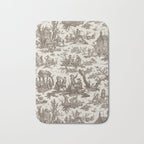 Antique 18th Century Pastoral Dancing French Tapestry Bath Mat Gallery Image 1