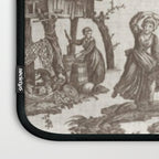 Antique 18th Century Pastoral Dancing French Tapestry Laptop Sleeve Gallery Image 3