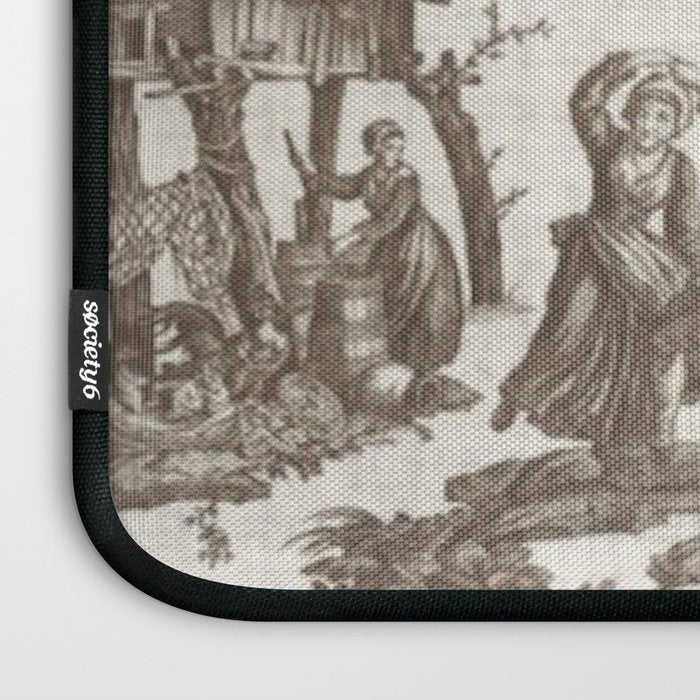 Antique 18th Century Pastoral Dancing French Tapestry Laptop Sleeve Gallery Image 3